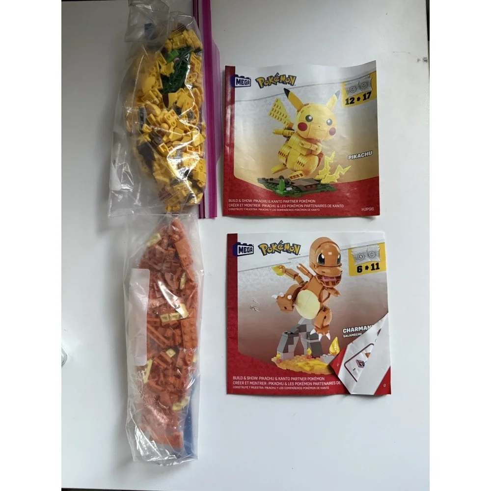 MATTEL Pokemon Mega Set Build &‎ Show - Charmander & Pikachu Y